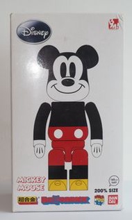 Bearbrick BE@RBRICK 200% Mickey Mouse 米奇 超合金 Bandai Chogokin Medicom BM used