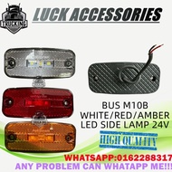 BUS M10B WHITE/RED/AMBER LED SIDE LAMP 24V