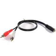 3.5mm Female to RCA Male HIFI audio Adapter Cable 40cm