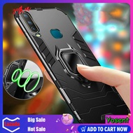 Ốp Bảo Vệ Nhẫn Từ Tính Chống Sốc Ốp Cho VIVO Y11 Y12 Y15 Y17 Y19 2019 Ốp Lưng Lai TPU Mềm PC Cứng Dà