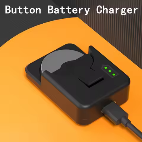 Button Battery 4.2V Portable Charging Base Button Cell Battery Rechargeable Battery Charger For LIR2