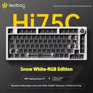 LEOBOG Hi75C Wireless Mechanical Keyboard Kit 81Key Bluetooth 2.4G Wired Gasket Esports Gaming Custo