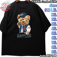 HAPPIER T-SHIRT SML XL 2XL 3XL 4XL 5XL 6XL 7XL 8XL 9XL T-SHIRT JUMBO SIZEBIG HD148