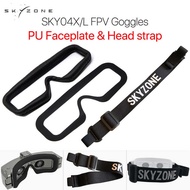 Skyzone Sky04x/L FPV Goggles Head Strap Faceplate PU Pad W/Magic Stick Loop Tape For Racing