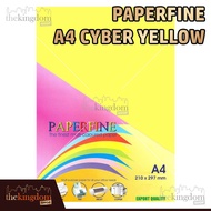 Paperfine A4 Cyber Yellow HVS Paper, 25 Sheets, Color Code 363