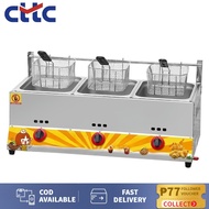 CTTC New 3 layers deep fryer gas type single fryer Commercial fryer gas type Multi-function fry pan 