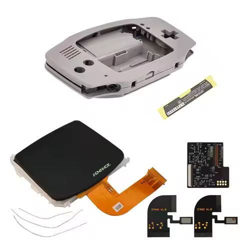 3.1''inch IPS V4 Pre Laminated Highlight LCD Screen Kits for GBA IPS LCD Screen Kits 15 Levels Brigh