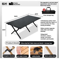 Camping Table Egg Roll Table Wood grain Camping Table Foldable outdoor table Picnic table Glamping T