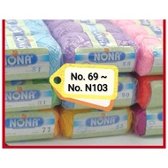 {NO.69~NO.N103} benang kait knitting yarn NONA M 40gram 1PKT (5 BIJI)