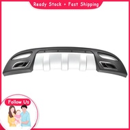 Henye Rear Bumper Lip  Matte Silver Black Diffuser Fit for Elantra Sedan 2010‑2014