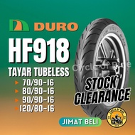 DURO Tubeless Tyre HF918 70/90-16, 80/90-16, 90/90-16 (2021/20)