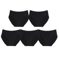 Wacoal Bikini Panty Comfortable Underwear Style Pack Of 5 Pieces Model WU1C34/WU1F34 Black (BB)