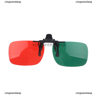 xingwendanp 1X Kids Foldable Clip Amblyopia Corrective Glasses Red Green Color Squint Blind