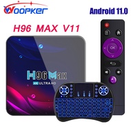 FVBGNHBVCS Woopker H96 MAX V11 TV Box Android 11 4G 64GB Smart TV Box 2022 4K RK3318 Rockchip Dual Wifi Set Top Box Media Player