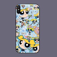HW-34 The Powerpuff Girls Glass Casing for Xiaomi Redmi Note poco 14R A4 9i C75 14C 7 9A A3 Pro 5G