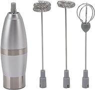 Electric Milk Frother Handheld, Battery Operated Whisk Beater Foam Maker Mini Drink Mixer for Coffee, Cappuccino, Latte, Matcha, Hot Chocolate, Milkshakes, Cocktails