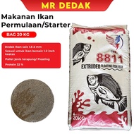 [20KG] [8811] Makanan Ikan Permulaan 2mm [Starter Fish Pallet] [Talapia Keli Kelah] 32% PROTEIN!!