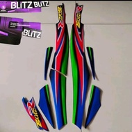 Sticker Motor Kanan Kiri BLITZ UNGU