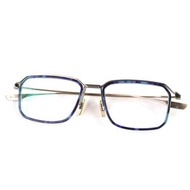 成色極佳的DITA DTX423 SCHEMA-FIVE眼鏡，淨CLEAR藍（大理石紋）和金色鏡框，尺寸53□18 145mm，日本製造，男士款，零售價103,400日元