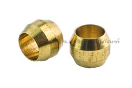 ตาไก่ทองเหลือง ขนาด 4  6  8  10  12  3/16  1/4  3/8 (แพ็คละ 1 ตัว) Brass Fitting ใส่ท่อทองแดง เสียบส