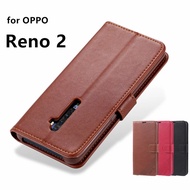 เคส AZNS สำหรับ OPPO Reno 2 Reno2 F Z ปกหนัง PU เคสกระเป๋าสตางค์ใส่บัตร