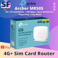 TP-Link Archer MR505 Sim Card Gigabit Router 4G+ LTE Cat6 Router | 300 Mbps | Up to 64 Devices | Plu