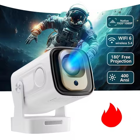 Shortthrow 4K Native 1080P Android11 Projector 400ANSI HY260PRO Wifi6 Home Cinema Office Smart Porta