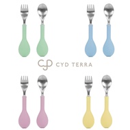 CYD terra FlipGo Rollover Environmentally Friendly Tableware Children Portable Fork Spoon Multi-Colo