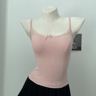 Tracy Top | Áo Hai Dây Cotton Phối Ren Đính Nơ Mềm Mại Thời Trang Phong Cách Hàn Quốc Pepper Clothin