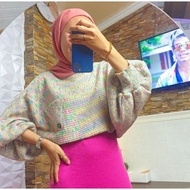 Kawaii Batwing Rainbow Batwing/Women's Knitting Batwing Sweater/Aurel Batwing