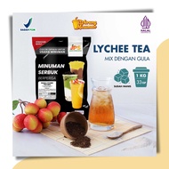 Bubuk Minuman Lychee Tea Mix Gula 1 kg - Premium Serbuk Teh JPS [mix-fruit-tea]