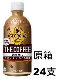 可口可樂 - F18096_24 可口可樂 GEORGIA 砂糖不使用牛奶咖啡 440ml x (原箱24支)