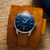 TISSOT T139.807.16.041.00 T1398071604100 CHEMIN DES TOURELLES POWERMATIC 39mm Leather Strap Blue Brown *Original