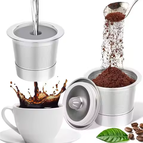 Stainless Steel Reusable K Cups(2-Pack) For Keurig 1.0, Refillable Coffee Pods And Metal K Cup Filte