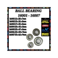 MINITURE BALL BEARING 16001 16002 16003 16004 16005 16006 16007 ZZ/CM