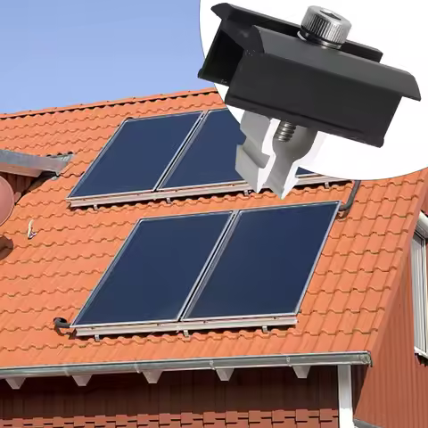 1pcs Module Center Clamp PV Solar Panel Mount End Clamp Middle Clamp Stainless Steel For 30-50mm PV