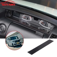 Soft Carbon Fiber Car Dashboard Bottom Frame Trim Sticker For Honda N-Box JF3 JF4 2017-2021 Car Acce