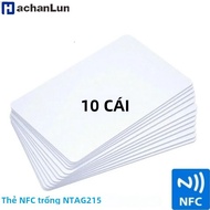 10 Chiếc NTAG215 Trống Thẻ NFC PVC Thẻ 13.56 MHz Chống Nước RFID Thẻ Điện Thoại 504 Byte Cho NFC215