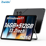 Zwide 2 In 1SA13 Tablet PC 13.2inch 1600x2400 Screen N150 Laptop 16GB RAM 512GB ROM Windows 11 Table