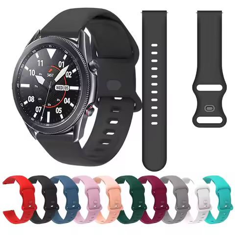 Galaxy Watch 46mm SM-R800 Watchband 22mm Silicone Bracelet Strap for Samsung Galaxy Watch 3 45mm Wri