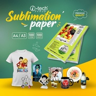 i-tech Quick Dry Sublimation Paper A4 size Sublimation Paper (100 Sheets)