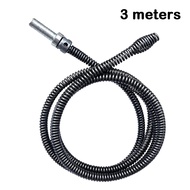 ERMENLED Steel Drain Snake Flexible Spring Drill Powered Plumbing Snake Bendable Spring Drain Auger