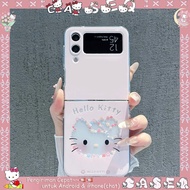 Samsung Z Flip & Oppo N Flip Pink Aesthetic Elegant Case | Samsung Z Flip Case 7 6 5 4 3 2 | Z Flip 