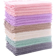 30x30CM Microfibre Cleaning Rag Super Absorbent Coral Fleece Cloth Scouring Towel Pad Microfibre Cle
