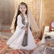 Silk Lumingzhu Girls Hanfu Western Style Princess Exotic Children Fifty-six Ethnic Style Dresses 10.