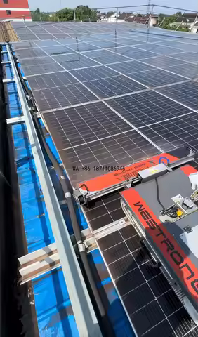 Cleaning Robot New Solar Panel Cleaning Robot and Brush Solar Panels Cleaner Brushes Robot High Effi