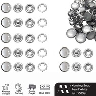 AVACC Pearl Snap Button 11.5cm Pearl White Snap Button Retail