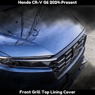 Honda CRV CR-V G6 2024-Present Glossy Black Front Grill Top Lining Garnish Protector Cover For CRV