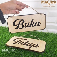 Wooden Open-Close Sign Aesthetic Hanging Wooden Board Sign/ Open Close Sign Board