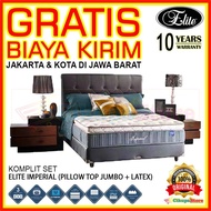 [Bed Set] Elite Imperial 160x200 Kasur Spring Bed Set Allium - Khusus Area Jabodetabek